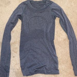 Grey Lululemon Long Sleeved Top